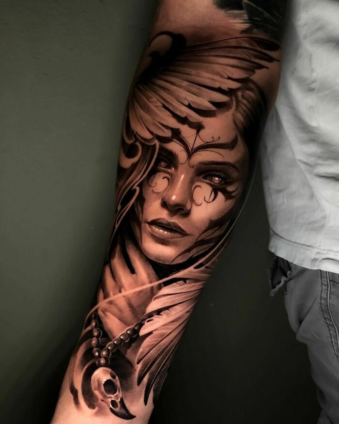 Realistic tattoo design image